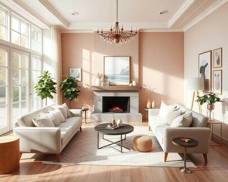 Przewodnik po doborze kolorów do salonu na trendy 2024 i 2025