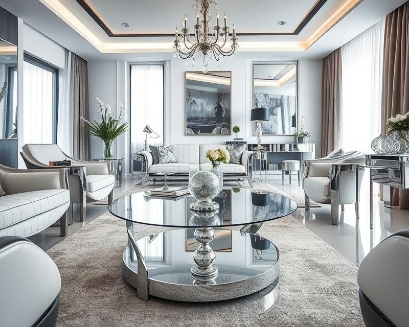 Chromowane elementy meblowe: inspiracje, aranżacje i trwałe wykończenie